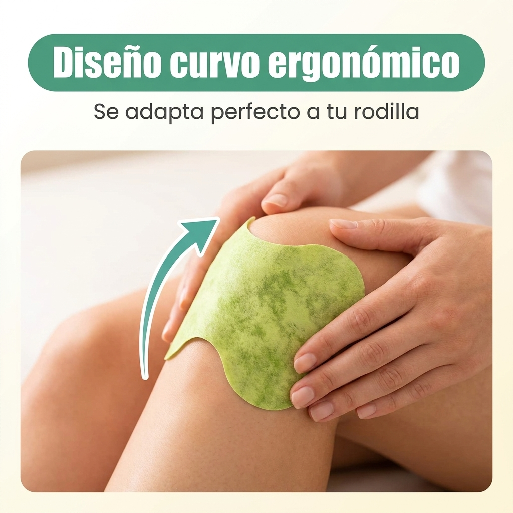 Diseño curvo ergonómico — se adapta perfecto a tu rodilla