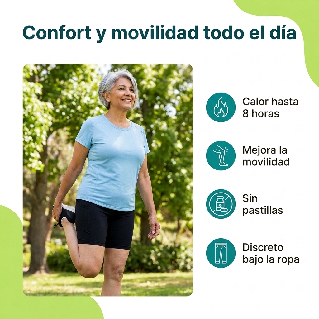 Confort y movilidad todo el día — beneficios KneoTherm