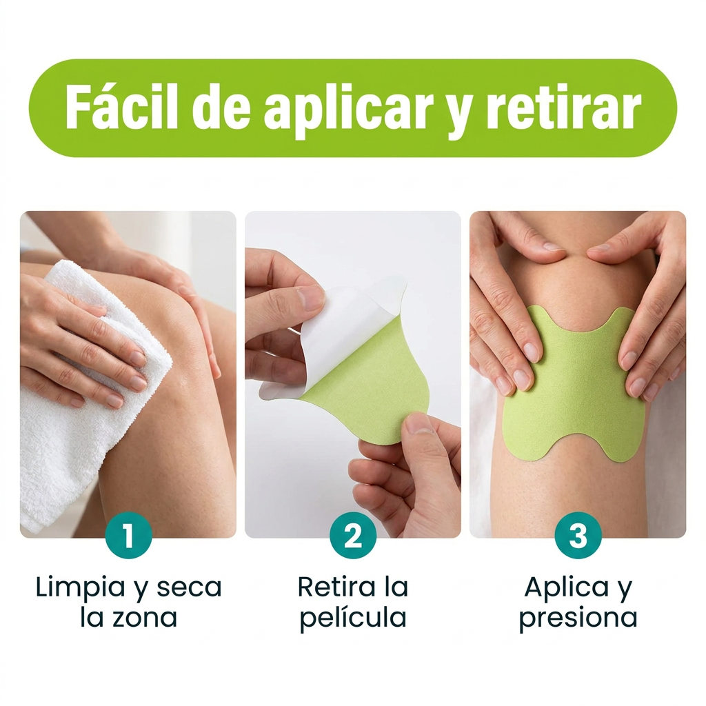 Fácil de aplicar y retirar — 3 pasos